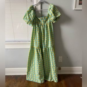 Zara Maxi gingham dress
